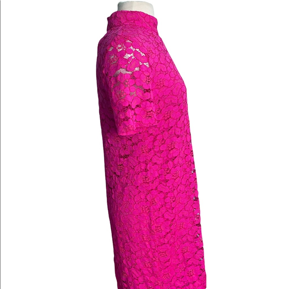Trina Turk pink lace short dress sz-med - Picture 3 of 6